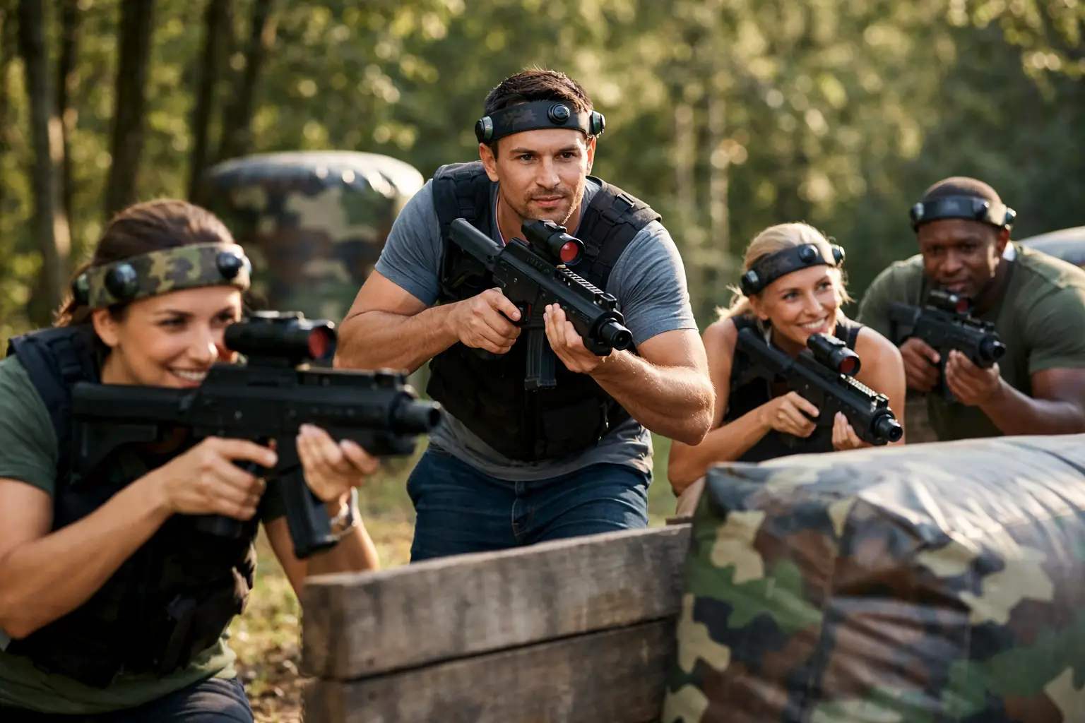 Outdoor Laser Tag for Adults Group Adventure